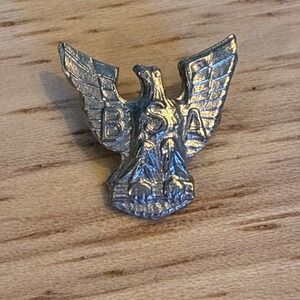 Vintage Silver Tone Boy Scouts Of America Winged Eagle Pin BSA